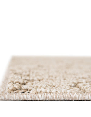 Khaki 2' 7 x 12' Symphony Outdoor Runner Area Rug Weather Resistant for Patio, Deck, Terrace, Balcony, Porch Durable Outside Carpet for Sale at Rug Engine