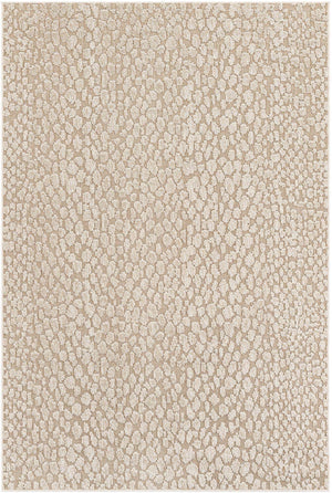 Khaki 6' 1 x 9' Symphony Outdoor Rectangle Area Rug Weather Resistant for Patio, Deck, Terrace, Balcony, Porch Durable Outside Carpet for Sale at Rug Engine