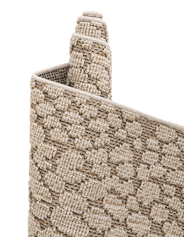 Khaki 8' x 8' Symphony Outdoor Square Rug