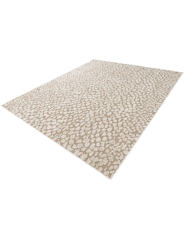 Khaki 7' 10 x 10' Symphony Outdoor Rectangle Area Rug Weather Resistant for Patio, Deck, Terrace, Balcony, Porch Durable Outside Carpet for Sale at Rug Engine