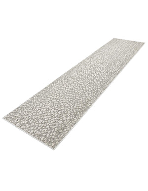 Light Gray 2' 7 x 12' Symphony Outdoor Runner Area Rug Weather Resistant for Patio, Deck, Terrace, Balcony, Porch Durable Outside Carpet for Sale at Rug Engine