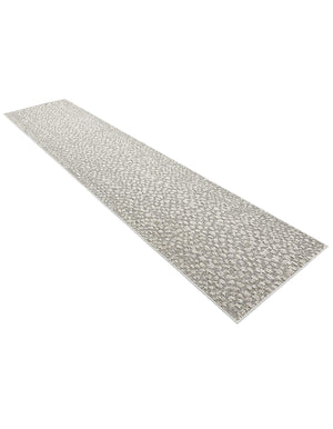 Light Gray 2' 7 x 12' Symphony Outdoor Runner Area Rug Weather Resistant for Patio, Deck, Terrace, Balcony, Porch Durable Outside Carpet for Sale at Rug Engine
