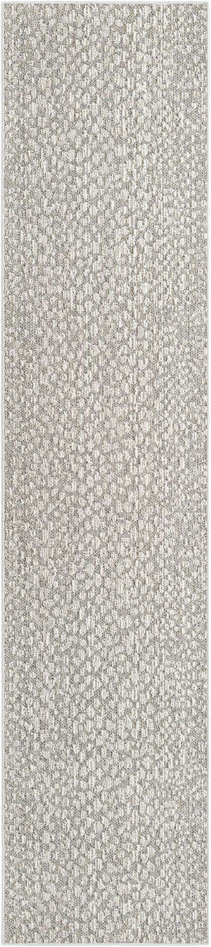 Light Gray 2' 7 x 12' Symphony Outdoor Runner Area Rug Weather Resistant for Patio, Deck, Terrace, Balcony, Porch Durable Outside Carpet for Sale at Rug Engine