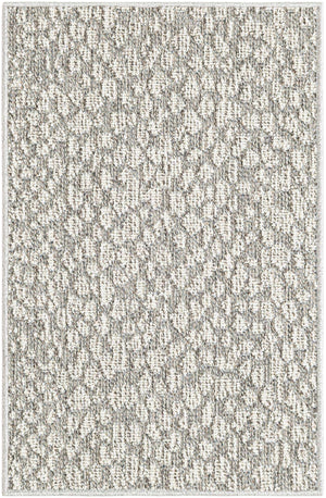 Light Gray 2' x 3' 1 Symphony Outdoor Rectangle Area Rug Weather Resistant for Patio, Deck, Terrace, Balcony, Porch Durable Outside Carpet for Sale at Rug Engine