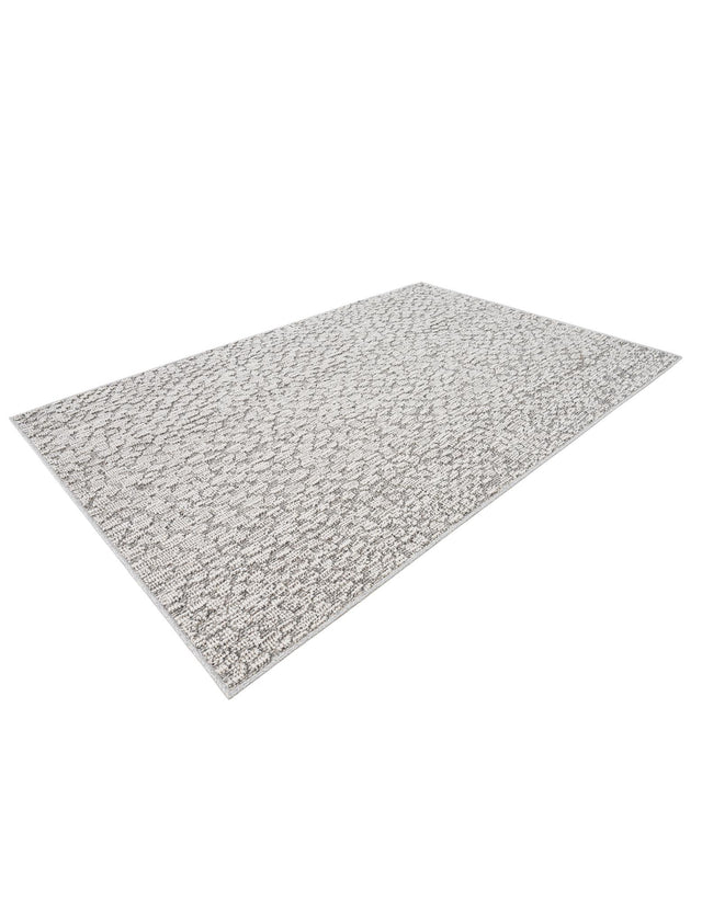 Light Gray 4' 1 x 6' 1 Symphony Outdoor Rectangle Area Rug Weather Resistant for Patio, Deck, Terrace, Balcony, Porch Durable Outside Carpet for Sale at Rug Engine