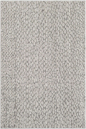 Light Gray 4' 1 x 6' 1 Symphony Outdoor Rectangle Area Rug Weather Resistant for Patio, Deck, Terrace, Balcony, Porch Durable Outside Carpet for Sale at Rug Engine