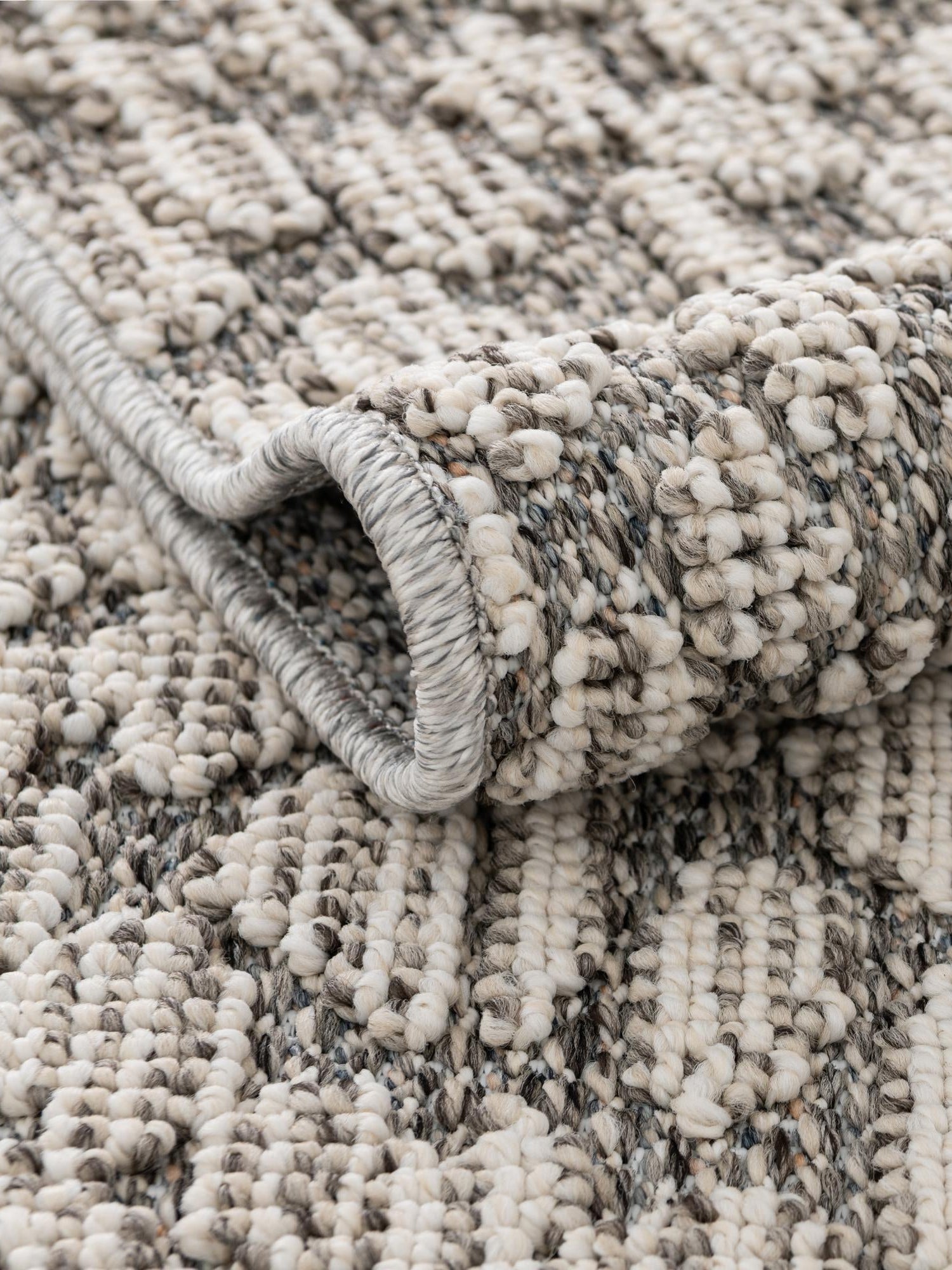 Light Gray 7' 10 x 7' 10 Symphony Outdoor Round Area Rug Weather Resistant for Patio, Deck, Terrace, Balcony, Porch Durable Outside Carpet for Sale at Rug Engine