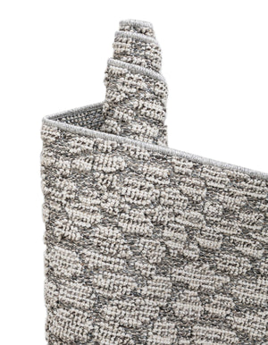 Light Gray 3' 1 x 3' 1 Symphony Outdoor Round Area Rug Weather Resistant for Patio, Deck, Terrace, Balcony, Porch Durable Outside Carpet for Sale at Rug Engine