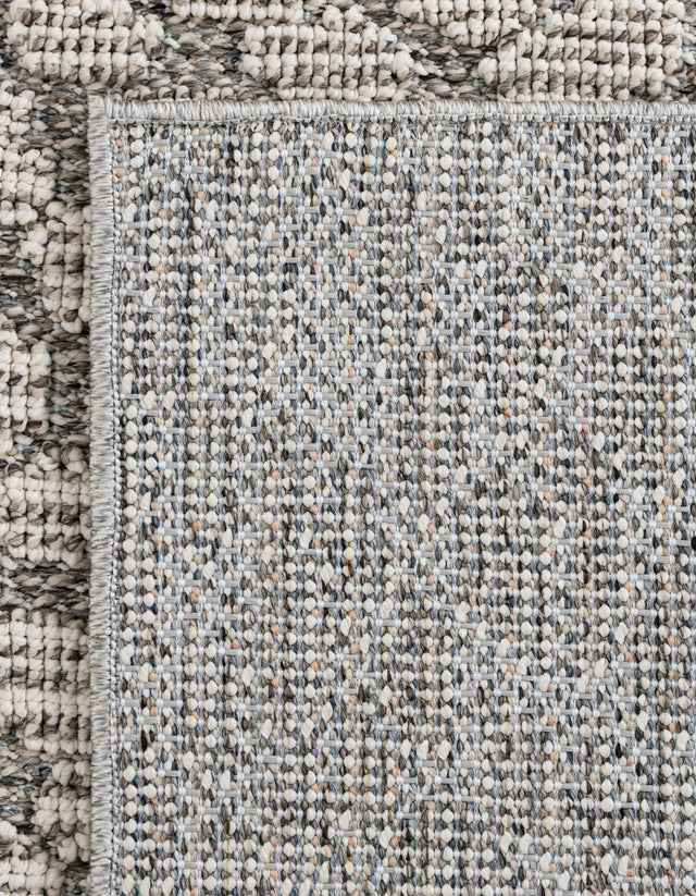 Light Gray 4' 1 x 6' 1 Symphony Outdoor Rectangle Area Rug Weather Resistant for Patio, Deck, Terrace, Balcony, Porch Durable Outside Carpet for Sale at Rug Engine