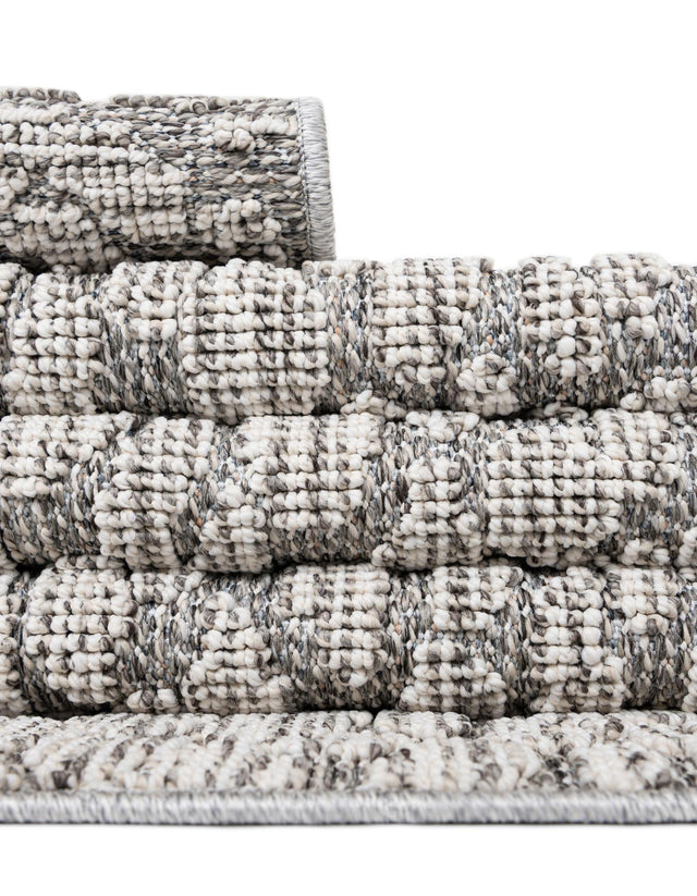 Light Gray 4' 1 x 6' 1 Symphony Outdoor Rectangle Area Rug Weather Resistant for Patio, Deck, Terrace, Balcony, Porch Durable Outside Carpet for Sale at Rug Engine