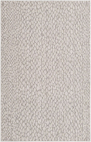 Light Gray 5' 3 x 8' Symphony Outdoor Rectangle Area Rug Weather Resistant for Patio, Deck, Terrace, Balcony, Porch Durable Outside Carpet for Sale at Rug Engine