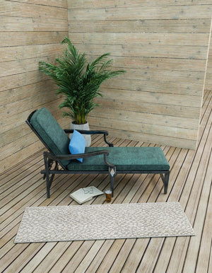 Light Gray 2' 7 x 12' Symphony Outdoor Runner Area Rug Weather Resistant for Patio, Deck, Terrace, Balcony, Porch Durable Outside Carpet for Sale at Rug Engine