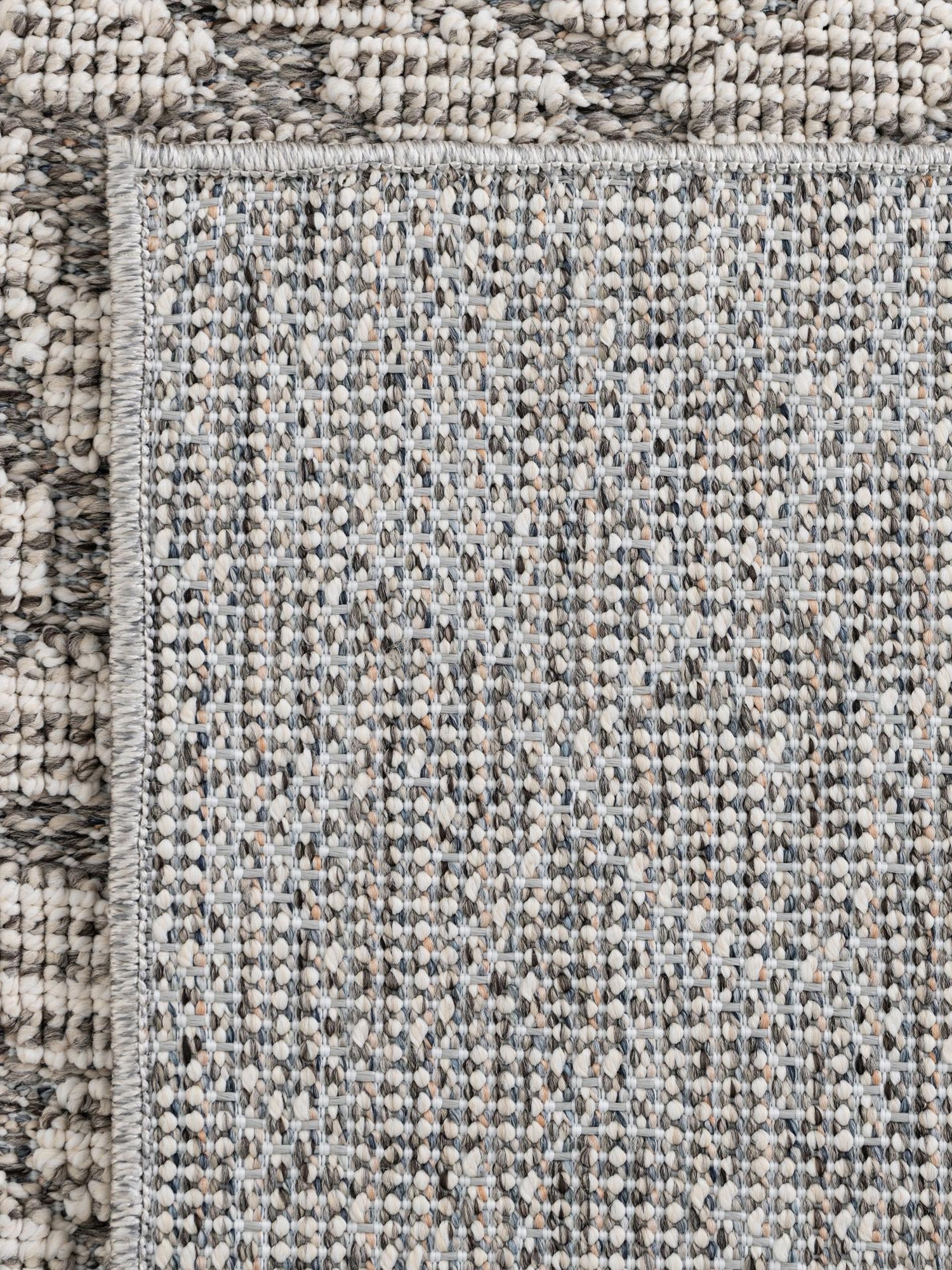 Light Gray 2' x 8' Symphony Outdoor Runner Area Rug Weather Resistant for Patio, Deck, Terrace, Balcony, Porch Durable Outside Carpet for Sale at Rug Engine