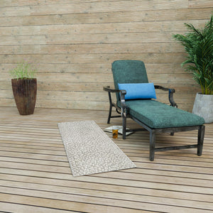 Light Gray 2' 7 x 12' Symphony Outdoor Runner Area Rug Weather Resistant for Patio, Deck, Terrace, Balcony, Porch Durable Outside Carpet for Sale at Rug Engine