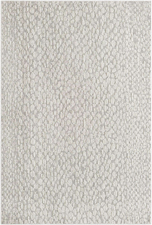 Light Gray 6' 1 x 9' Symphony Outdoor Rectangle Area Rug Weather Resistant for Patio, Deck, Terrace, Balcony, Porch Durable Outside Carpet for Sale at Rug Engine