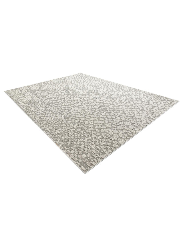 Light Gray 9' x 12' Symphony Outdoor Rectangle Area Rug Weather Resistant for Patio, Deck, Terrace, Balcony, Porch Durable Outside Carpet for Sale at Rug Engine