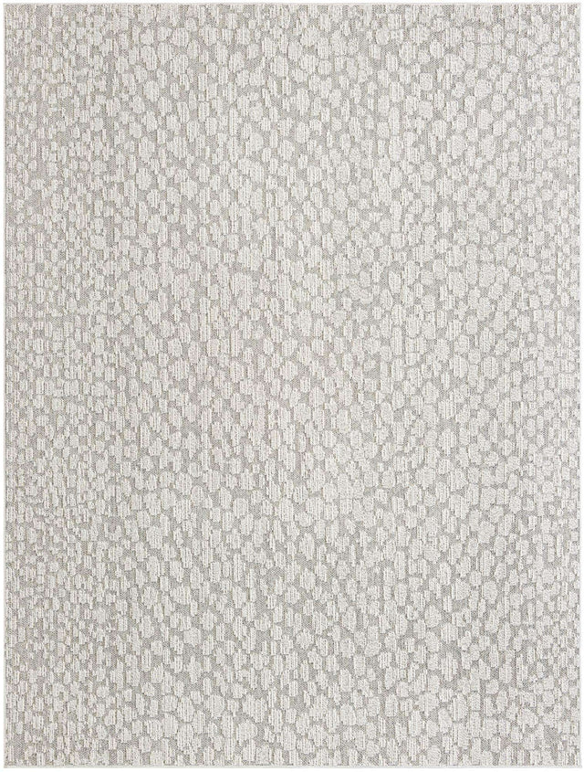 Light Gray 9' x 12' Symphony Outdoor Rectangle Area Rug Weather Resistant for Patio, Deck, Terrace, Balcony, Porch Durable Outside Carpet for Sale at Rug Engine