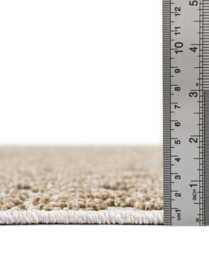 Beige 8' x 10' Symphony Outdoor Rectangle Rug
