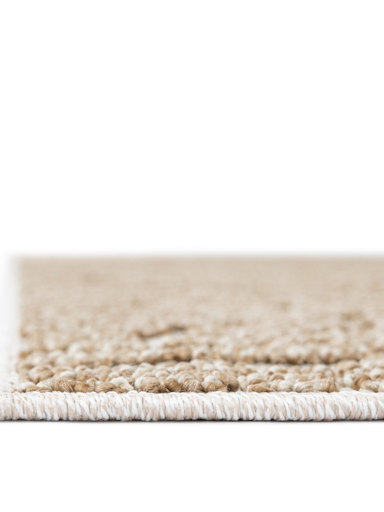 Beige 4' 1 x 6' 1 Symphony Outdoor Rectangle Area Rug Weather Resistant for Patio, Deck, Terrace, Balcony, Porch Durable Outside Carpet for Sale at Rug Engine