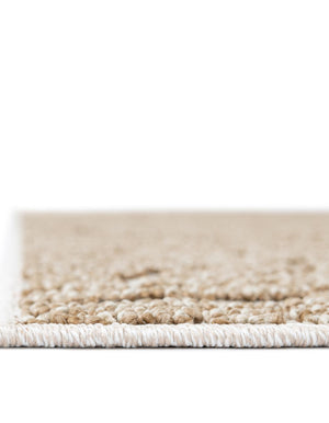Beige 5' 3 x 8' Symphony Outdoor Rectangle Area Rug Weather Resistant for Patio, Deck, Terrace, Balcony, Porch Durable Outside Carpet for Sale at Rug Engine