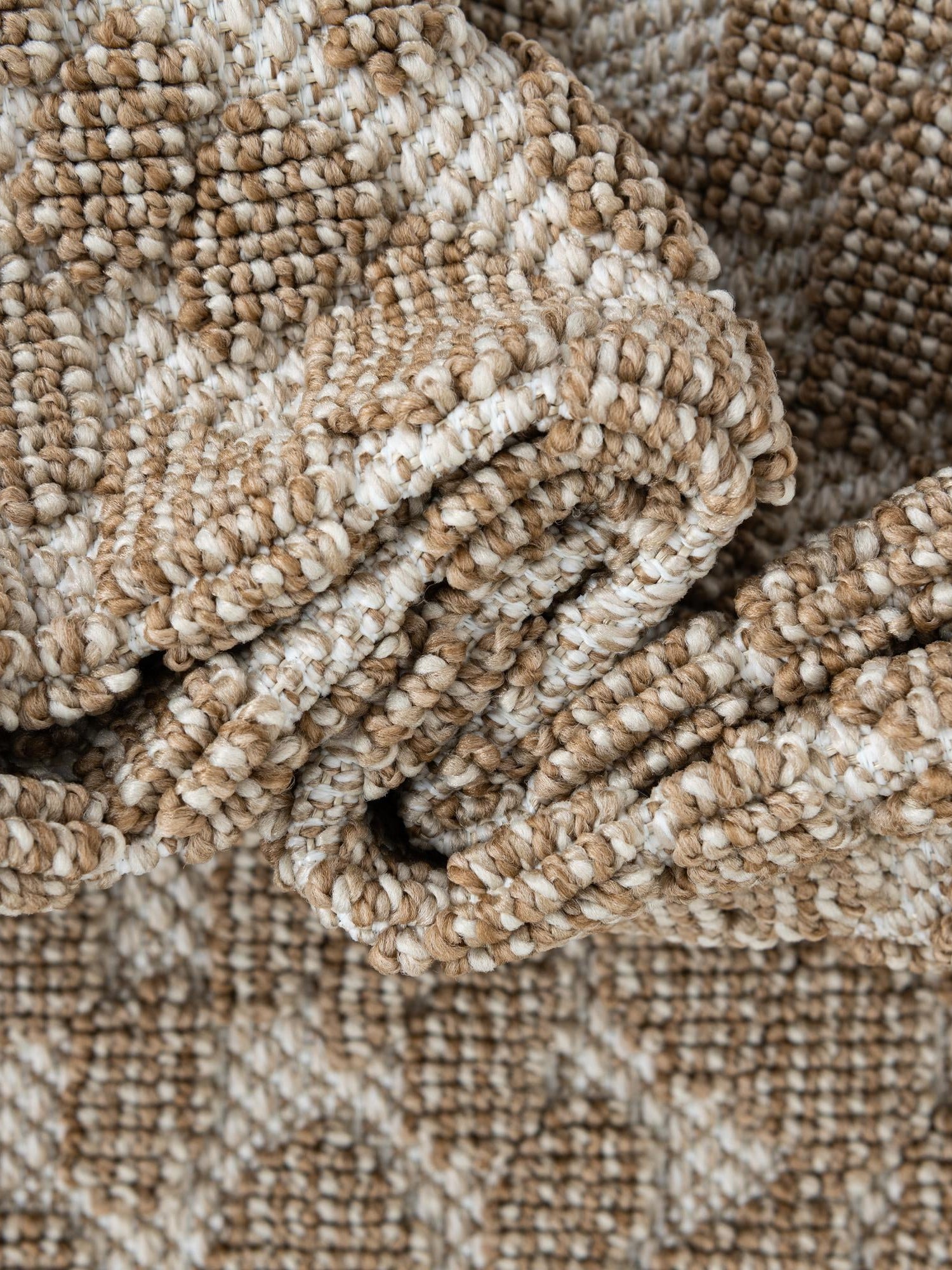 Beige 9' x 12' Symphony Outdoor Rectangle Area Rug Weather Resistant for Patio, Deck, Terrace, Balcony, Porch Durable Outside Carpet for Sale at Rug Engine