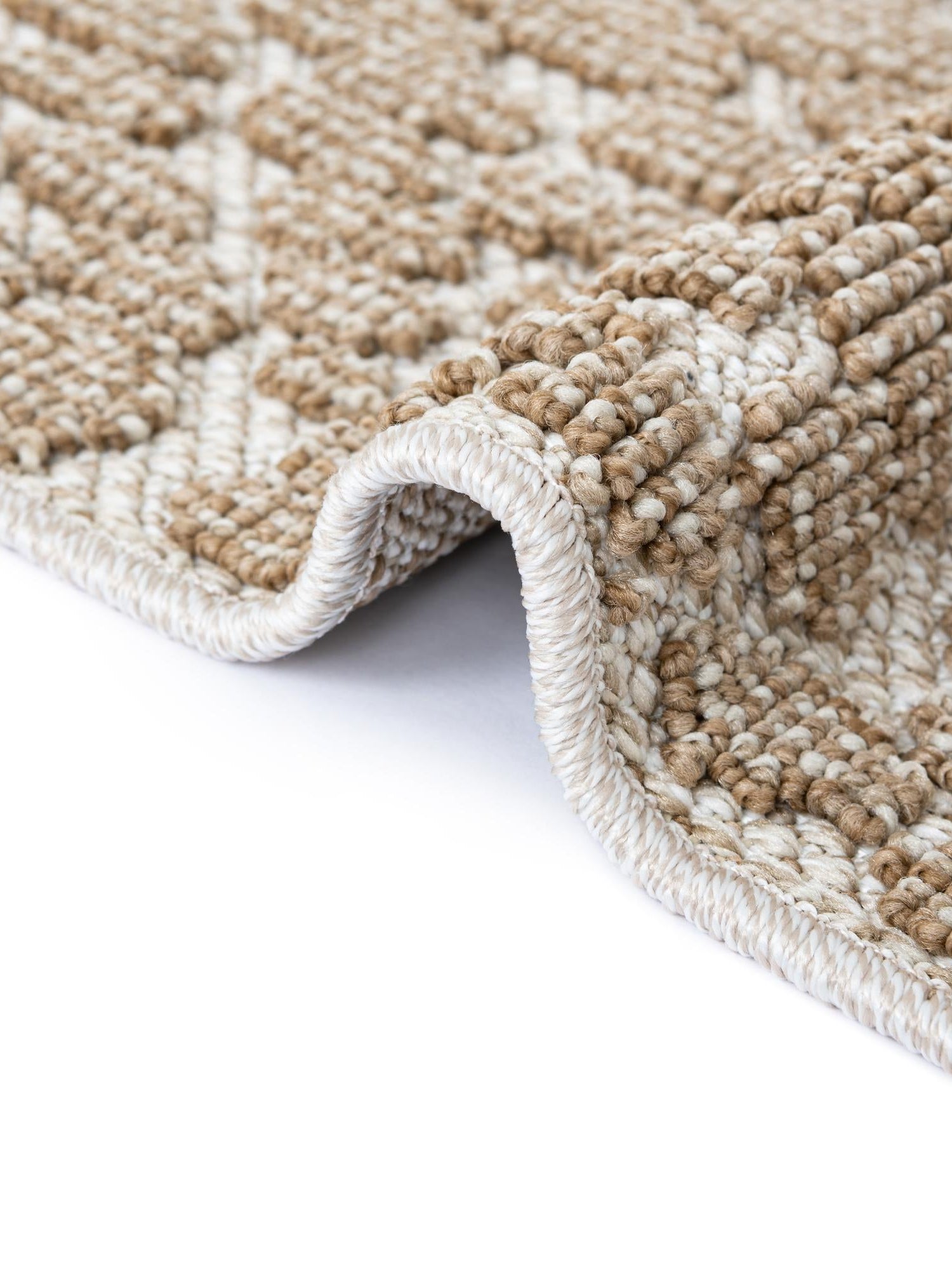 Beige 9' x 12' Symphony Outdoor Rectangle Area Rug Weather Resistant for Patio, Deck, Terrace, Balcony, Porch Durable Outside Carpet for Sale at Rug Engine