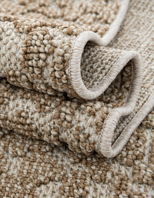 Beige 2' x 3' 1 Symphony Outdoor Rectangle Area Rug Weather Resistant for Patio, Deck, Terrace, Balcony, Porch Durable Outside Carpet for Sale at Rug Engine