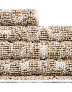 Beige 2' x 3' 1 Symphony Outdoor Rectangle Area Rug Weather Resistant for Patio, Deck, Terrace, Balcony, Porch Durable Outside Carpet for Sale at Rug Engine