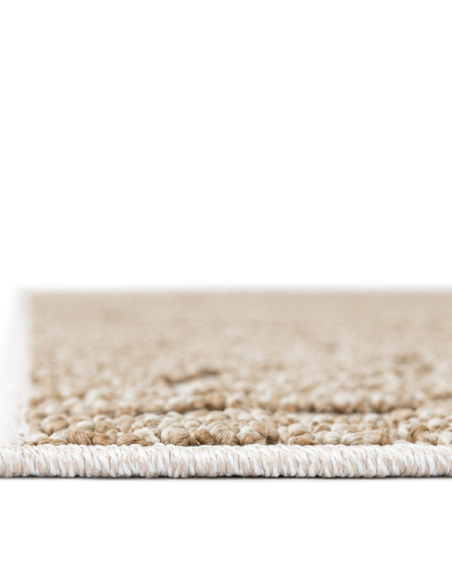 Beige 2' 7 x 12' Symphony Outdoor Runner Area Rug Weather Resistant for Patio, Deck, Terrace, Balcony, Porch Durable Outside Carpet for Sale at Rug Engine