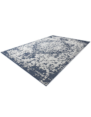 Navy Blue 10' x 14' 1 Symphony Outdoor Rectangle Area Rug Weather Resistant for Patio, Deck, Terrace, Balcony, Porch Durable Outside Carpet for Sale at Rug Engine
