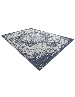 Navy Blue 10' x 14' 1 Symphony Outdoor Rectangle Area Rug Weather Resistant for Patio, Deck, Terrace, Balcony, Porch Durable Outside Carpet for Sale at Rug Engine
