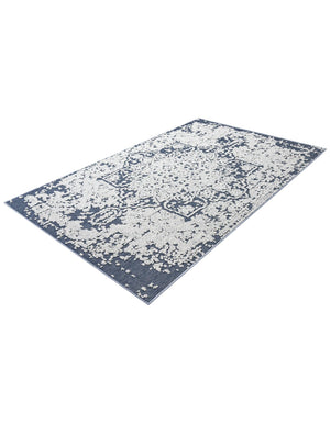 Navy Blue 5' 3 x 8' Symphony Outdoor Rectangle Area Rug Weather Resistant for Patio, Deck, Terrace, Balcony, Porch Durable Outside Carpet for Sale at Rug Engine