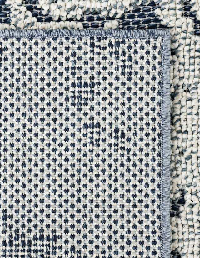 Navy Blue 5' 3 x 8' Symphony Outdoor Rectangle Area Rug Weather Resistant for Patio, Deck, Terrace, Balcony, Porch Durable Outside Carpet for Sale at Rug Engine