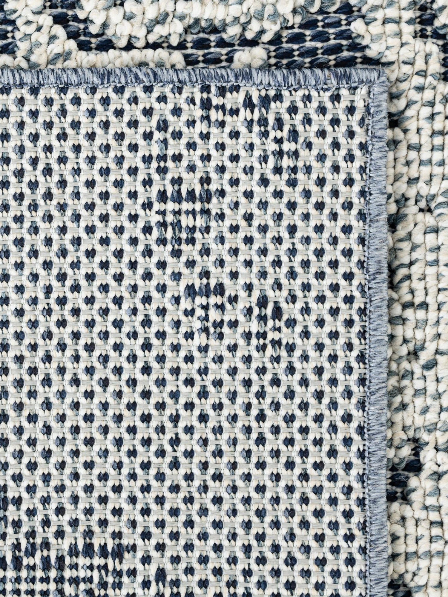 Navy Blue 10' x 14' 1 Symphony Outdoor Rectangle Area Rug Weather Resistant for Patio, Deck, Terrace, Balcony, Porch Durable Outside Carpet for Sale at Rug Engine