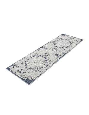 Navy Blue 2' x 6' 1 Symphony Outdoor Runner Area Rug Weather Resistant for Patio, Deck, Terrace, Balcony, Porch Durable Outside Carpet for Sale at Rug Engine