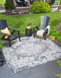 Olive 7' 10 x 7' 10 Symphony Outdoor Square Area Rug Weather Resistant for Patio, Deck, Terrace, Balcony, Porch Durable Outside Carpet for Sale at Rug Engine
