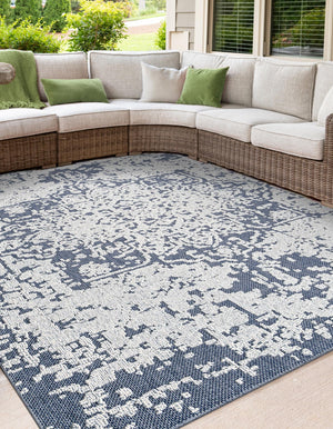 Olive 7' 10 x 7' 10 Symphony Outdoor Square Area Rug Weather Resistant for Patio, Deck, Terrace, Balcony, Porch Durable Outside Carpet for Sale at Rug Engine