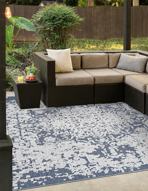 Olive 7' 10 x 7' 10 Symphony Outdoor Square Area Rug Weather Resistant for Patio, Deck, Terrace, Balcony, Porch Durable Outside Carpet for Sale at Rug Engine