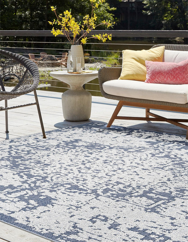 Olive 7' 10 x 7' 10 Symphony Outdoor Square Area Rug Weather Resistant for Patio, Deck, Terrace, Balcony, Porch Durable Outside Carpet for Sale at Rug Engine