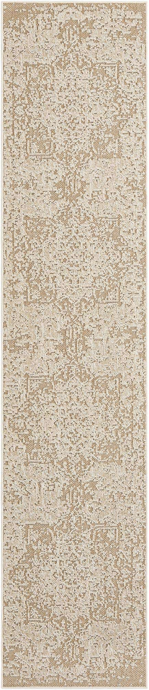 Khaki 2' 7 x 12' Symphony Outdoor Runner Area Rug Weather Resistant for Patio, Deck, Terrace, Balcony, Porch Durable Outside Carpet for Sale at Rug Engine