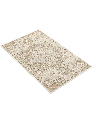 Khaki 2' x 3' 1 Symphony Outdoor Rectangle Area Rug Weather Resistant for Patio, Deck, Terrace, Balcony, Porch Durable Outside Carpet for Sale at Rug Engine