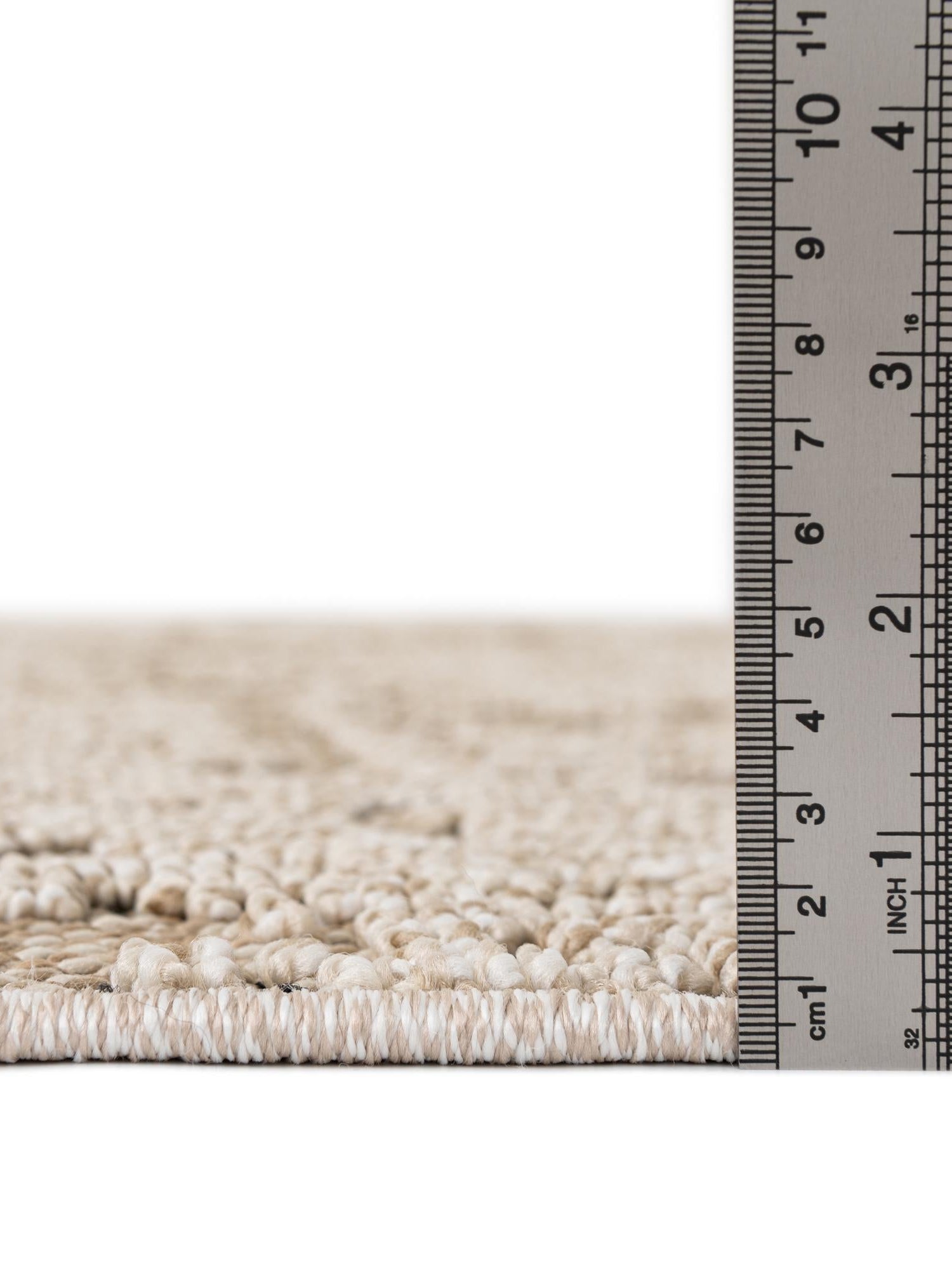 Khaki 5' 3 x 8' Symphony Outdoor Rectangle Area Rug Weather Resistant for Patio, Deck, Terrace, Balcony, Porch Durable Outside Carpet for Sale at Rug Engine
