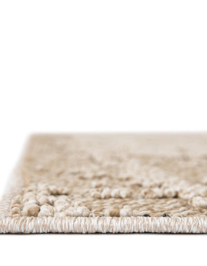 Khaki 9' x 12' Symphony Outdoor Rectangle Area Rug Weather Resistant for Patio, Deck, Terrace, Balcony, Porch Durable Outside Carpet for Sale at Rug Engine
