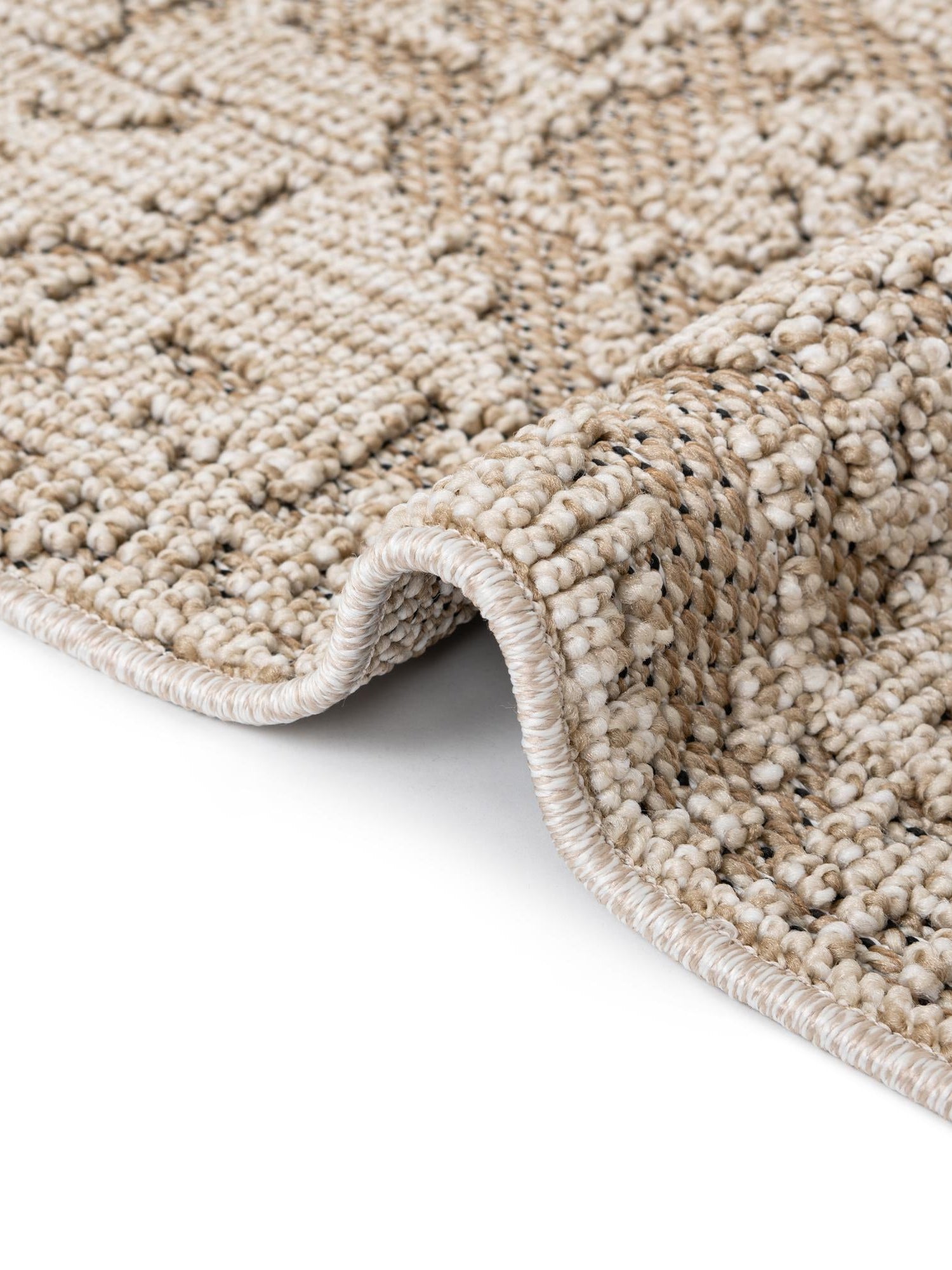 Khaki 4' 1 x 6' 1 Symphony Outdoor Rectangle Area Rug Weather Resistant for Patio, Deck, Terrace, Balcony, Porch Durable Outside Carpet for Sale at Rug Engine