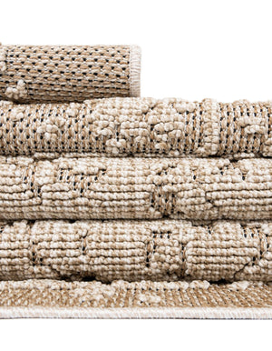 Khaki 2' x 3' 1 Symphony Outdoor Rectangle Area Rug Weather Resistant for Patio, Deck, Terrace, Balcony, Porch Durable Outside Carpet for Sale at Rug Engine