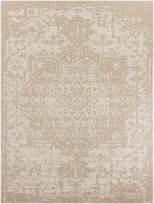 Khaki 9' x 12' Symphony Outdoor Rectangle Area Rug Weather Resistant for Patio, Deck, Terrace, Balcony, Porch Durable Outside Carpet for Sale at Rug Engine