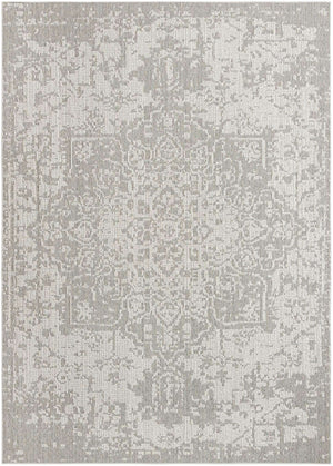 Light Gray 10' x 14' 1 Symphony Outdoor Rectangle Area Rug Weather Resistant for Patio, Deck, Terrace, Balcony, Porch Durable Outside Carpet for Sale at Rug Engine