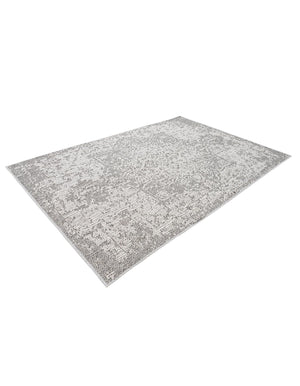 Light Gray 4' 1 x 6' 1 Symphony Outdoor Rectangle Area Rug Weather Resistant for Patio, Deck, Terrace, Balcony, Porch Durable Outside Carpet for Sale at Rug Engine