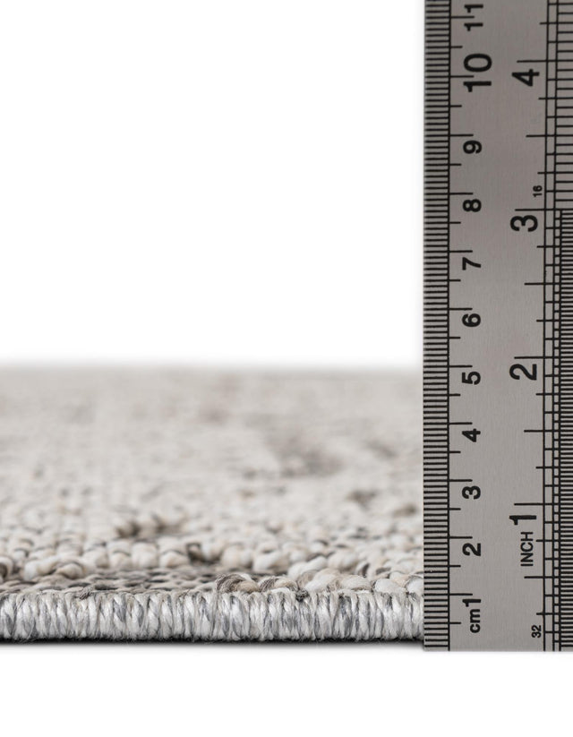 Light Gray 4' 1 x 6' 1 Symphony Outdoor Rectangle Area Rug Weather Resistant for Patio, Deck, Terrace, Balcony, Porch Durable Outside Carpet for Sale at Rug Engine