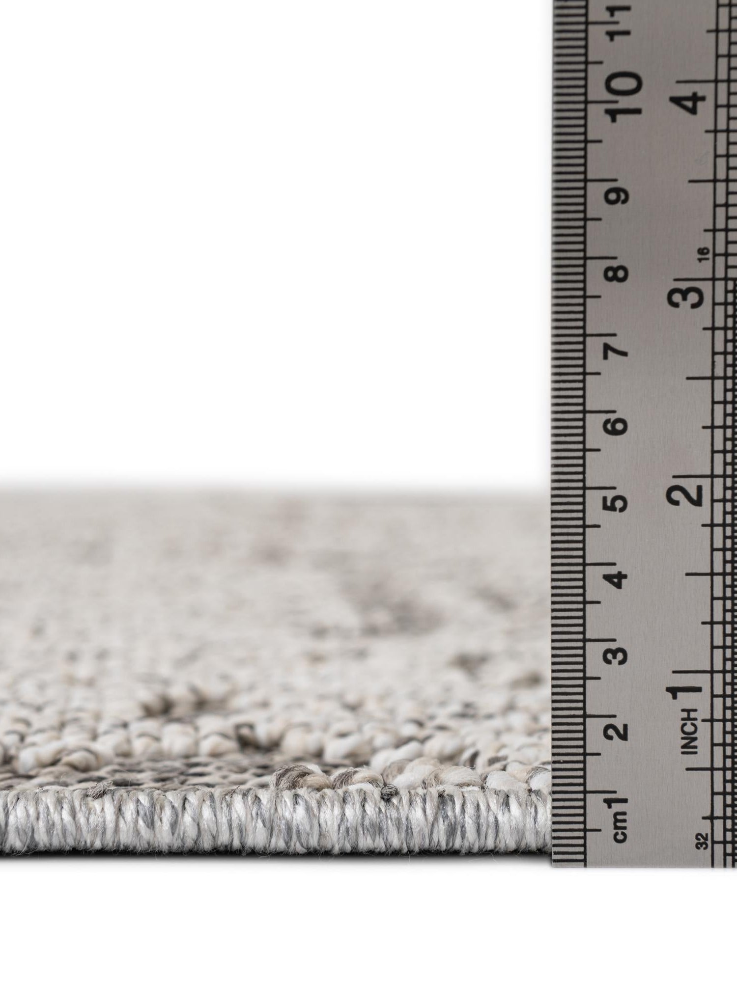 Light Gray 6' 1 x 9' Symphony Outdoor Rectangle Area Rug Weather Resistant for Patio, Deck, Terrace, Balcony, Porch Durable Outside Carpet for Sale at Rug Engine